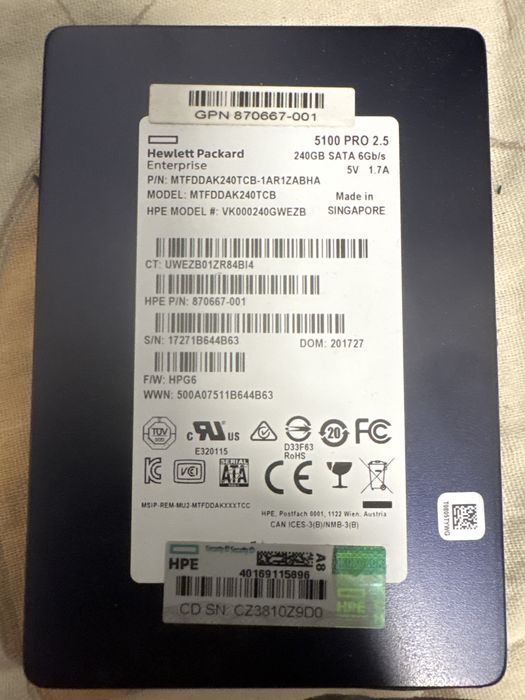 ssd 240Gb sata брендові