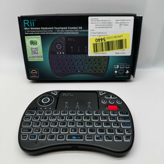 Rii X8 Mini bezprzewodowa klawiatura, z ekranem dotykowym 2,4 GHz