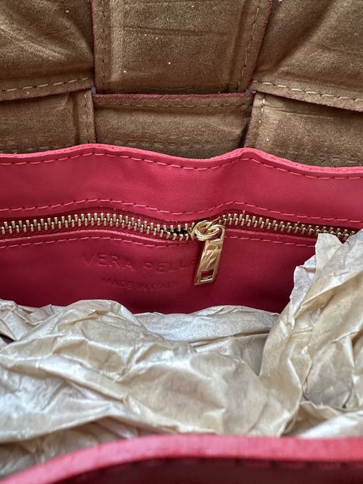 NOWA skórzana pleciona torebka Vera Pelle bottega