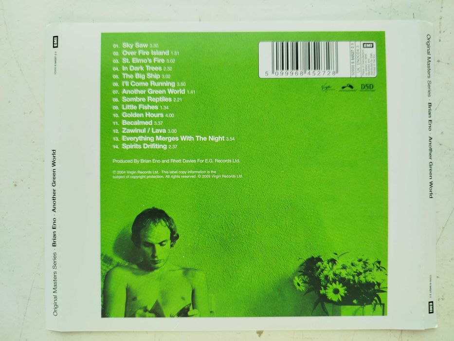 Okładka CD Brian Eno Another Green World poligrafia OP+OT bez płyty !