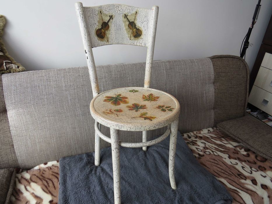 Krzesła kuchenne z PRL używane 3 szt