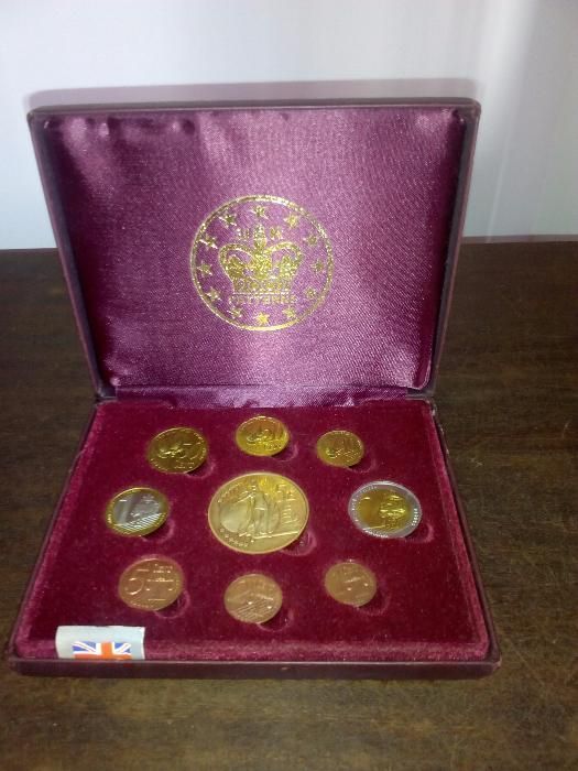 conjunto de 9 moedas