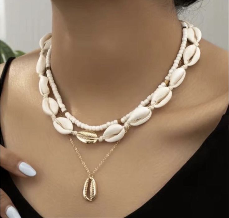 Чокер с ракушками мушля