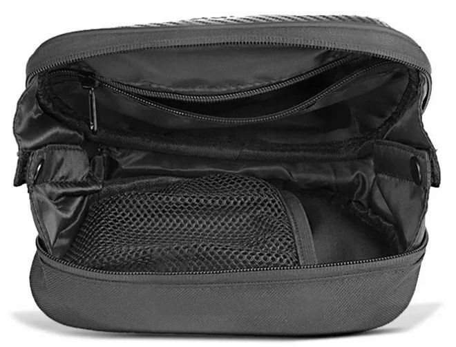 bolsa de perna preta carbon look