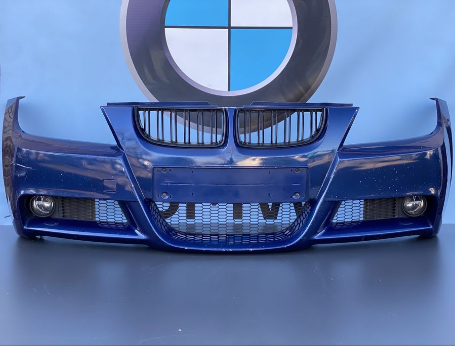 Передній М Бампер BMW E90 E91 Синій Le Mans Blau 381 М Тех Бампер Е90