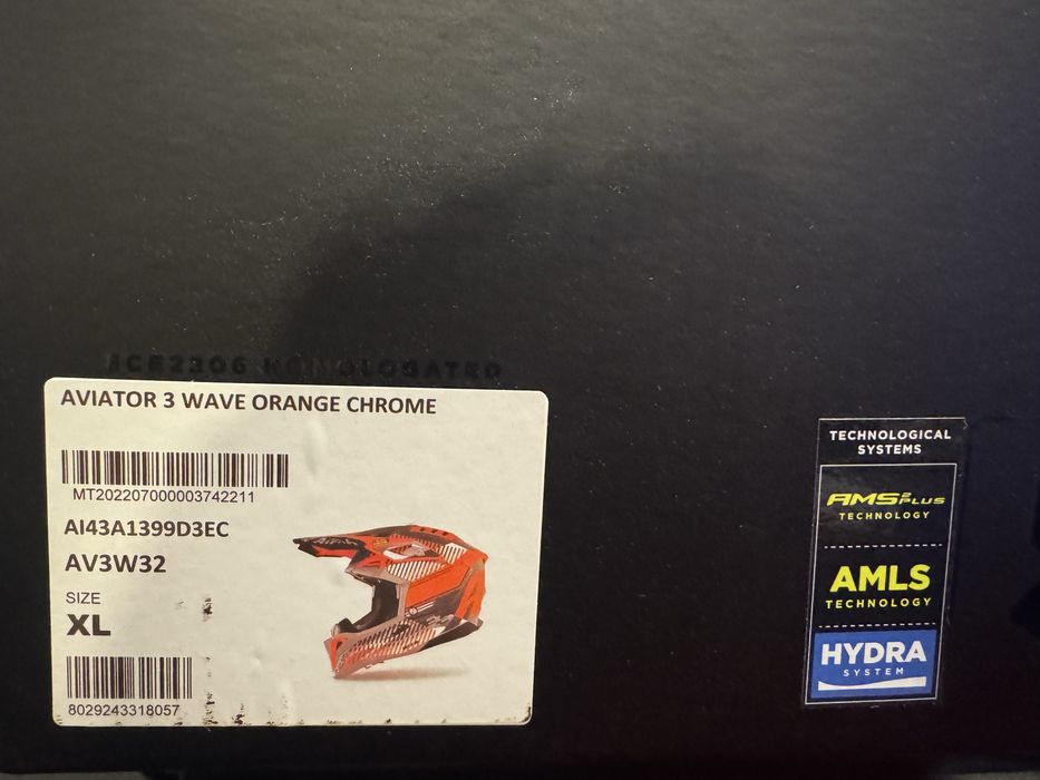 Airoh Aviator 3 - Wave Orange Chrome (NOVO)