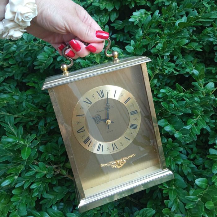 Часы винтажные из латуни Германия