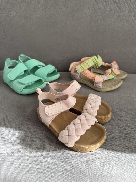 Босоніжки Zara та H&M комплект 3 пари. Розмір 22/23