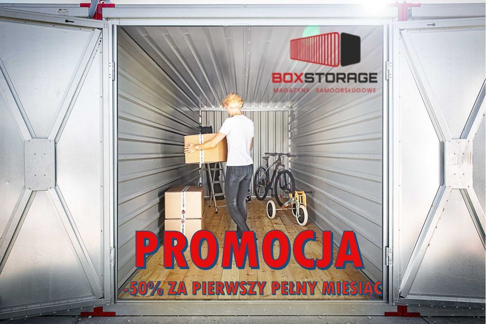 Do wynajęcia magazyn samoobsługowy Gdańsk dostęp 24/7 6m2 PROMOCJA