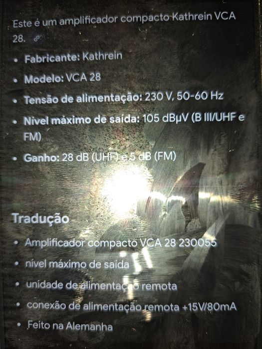 Amplificador compacto Katherine Vca 28