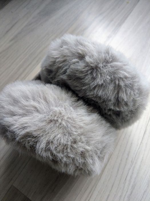 Mega duże puchate włochate futerkowe nauszniki