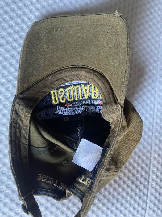 Czapka Dsquared2 khaki zgniłozielona uni