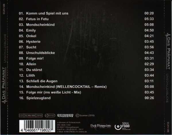 Das Präparat    cd Unschuldsblicke    synthpop electro