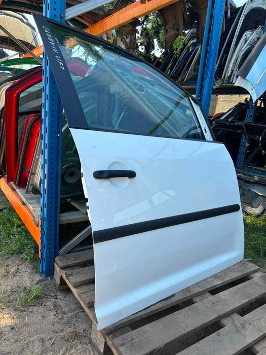 volkswagen vw caddy III 3 LIFT FL drzwi prawe prawy przód przednie kpl kompletne białe