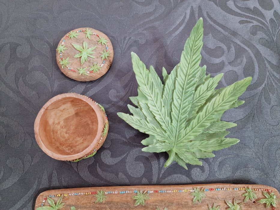 Conjunto Coleção Reggae Cinzeiro Incenso caixa