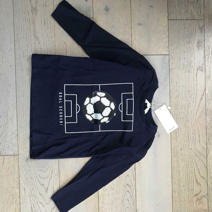 Лонгслів реглан Mango 5 - 6 р 110 - 116 см з паєтками хлопчику