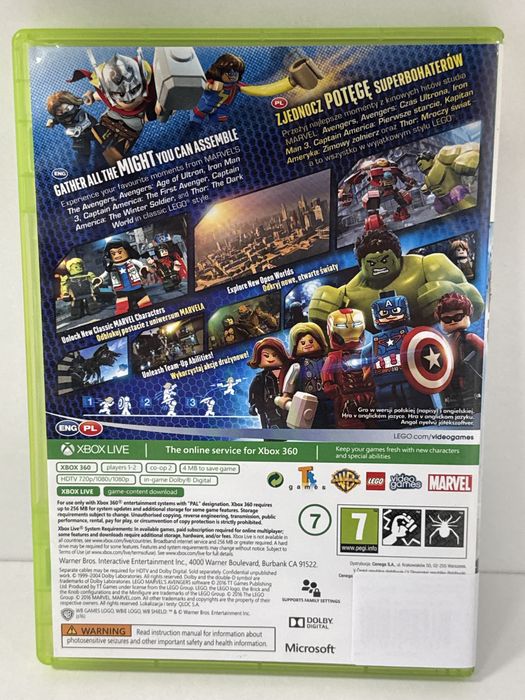 Gra Lego Avengers/ XBOX 360