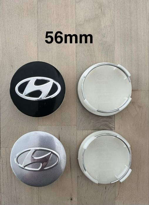 Conjunto 4 Centros Tampas Jantes Hyundai 56mm 58mm 60mm 65mm 68mm 75mm
