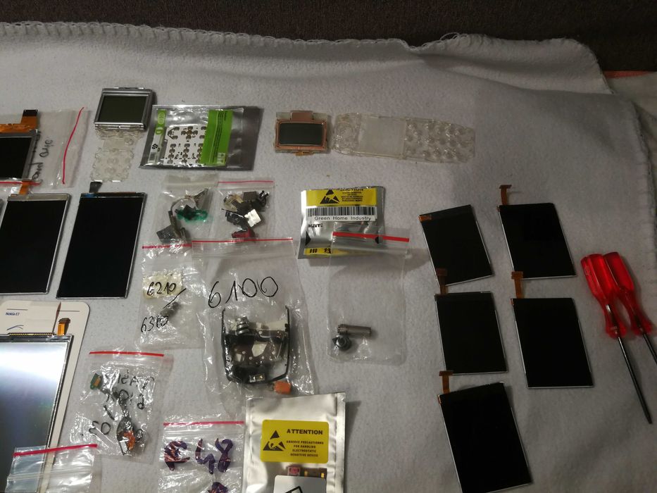 Pakiet części do telefonów komórkowych Wyświetlacze itp Nokia