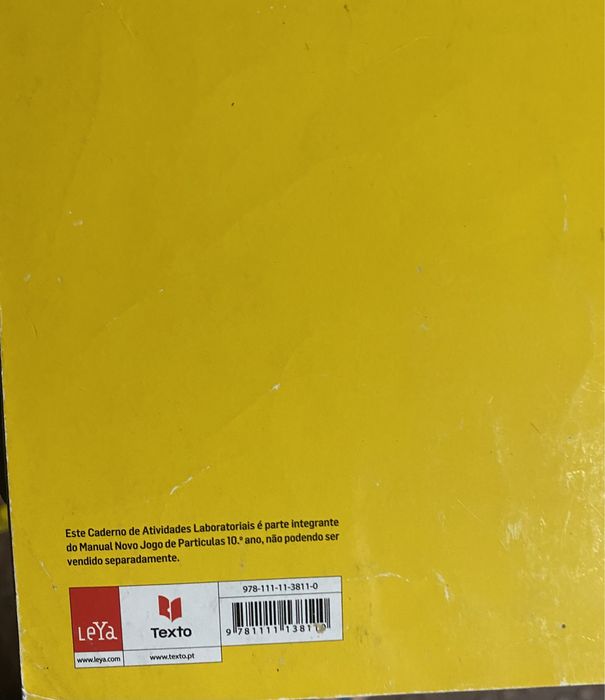 Caderno de atividades Novo Jogo de particulas 10° ano
