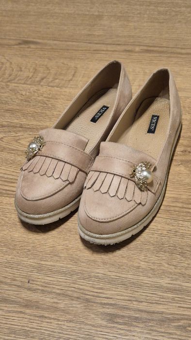 Buty różowe mokasyny zamsz Vices 39