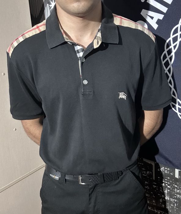 Футболка поло Burberry ( Gucci Lee coper lyle scott )