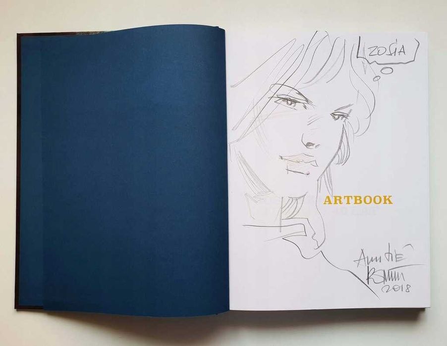 Thorgal 40 lat Artbook Rosiński Rysunek Autograf