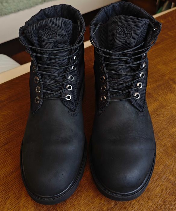 Timberland 6-Inch Premium Black Nubuck Boots 6635A 44.5 рр 28.5 см