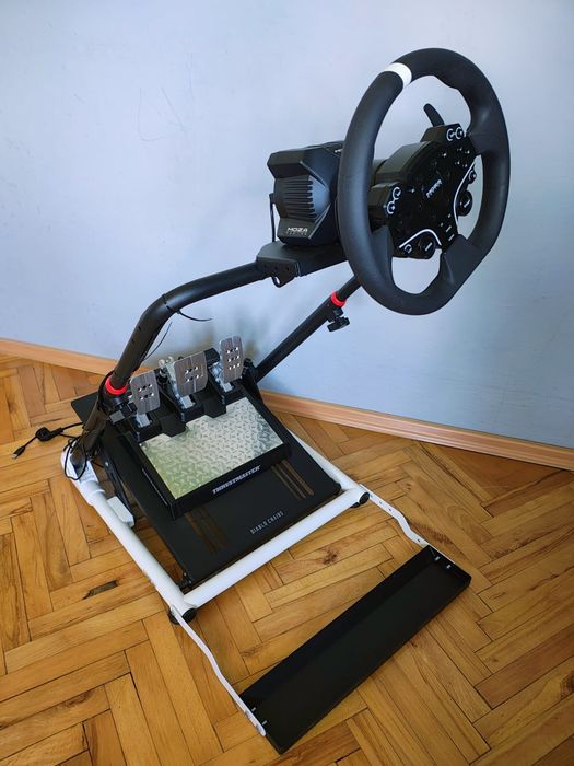 Kierownica Moza R3 + Thrustmaster T-LCM + stojak Diablo X-Drive