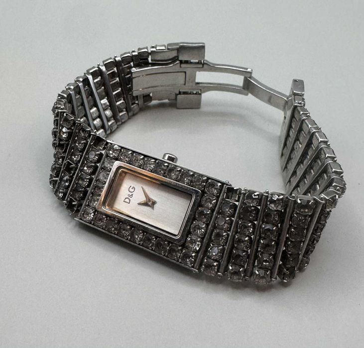 Elegancki zegarek Dolce & Gabbana kryształy Swarovskiego Oryginał