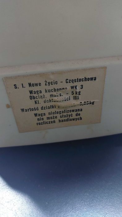 Waga kuchenna PRL