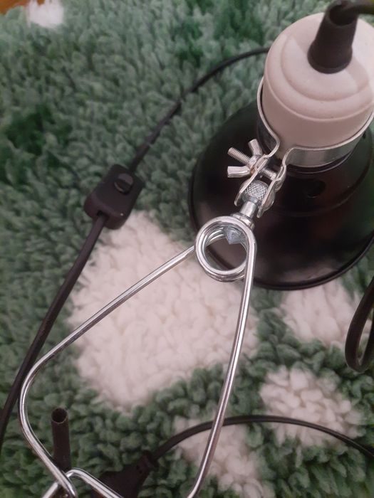 Lampa oprawka klips klosz e27 do lampy grzewczej