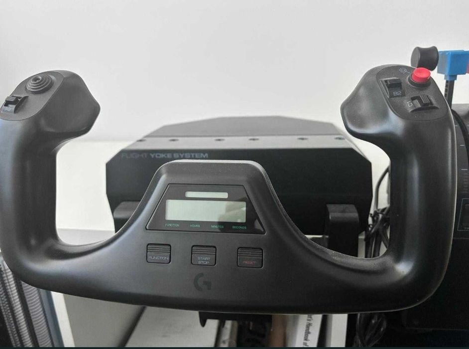 Flight Yoke Saitek Simulador