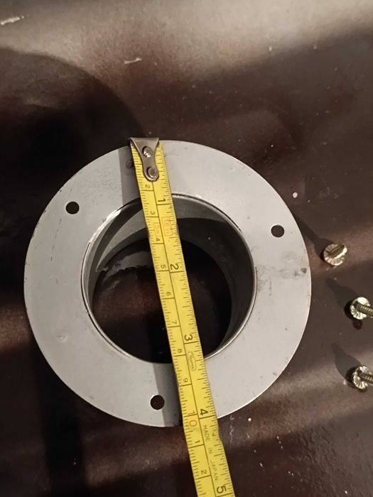 Base de suporte metálica com raio 6cm