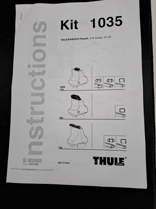 THULE Kit 1035 para Volkswagen Passat B5 Gen 5, 1997-00