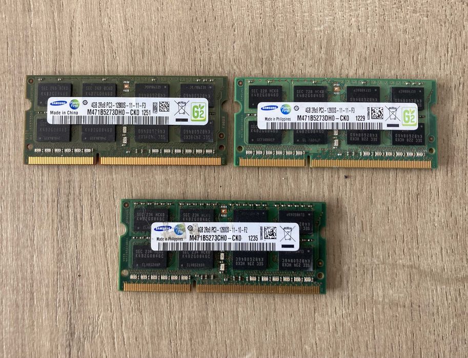 RAM Samsung DDR3 4GB 2Rx8 PC3-12800S 1600MHz