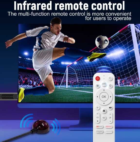 Android TV box - SMART TV - 8/128GB - WiFi - akcesoria do telewizora