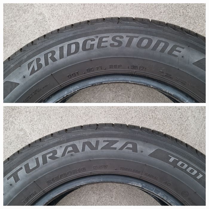 Opony używane LETNIE 215/60/16 Bridgestone BdbStan  580zł/4szt.