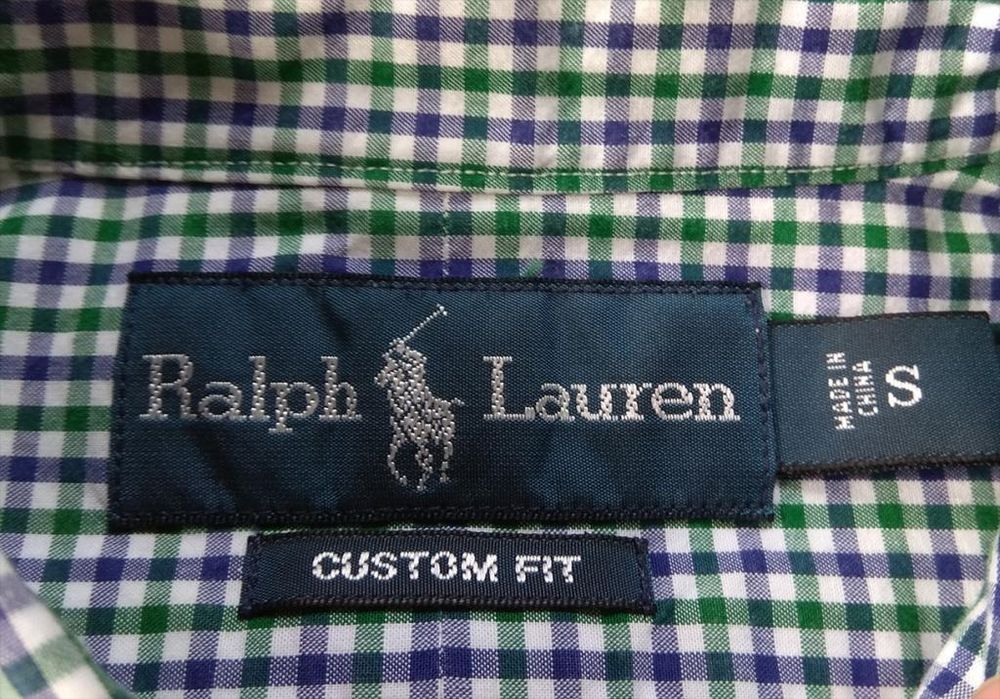 RALPH LAUREN Polo рубашка винтажная custom fit ОРИГИНАЛ S-M