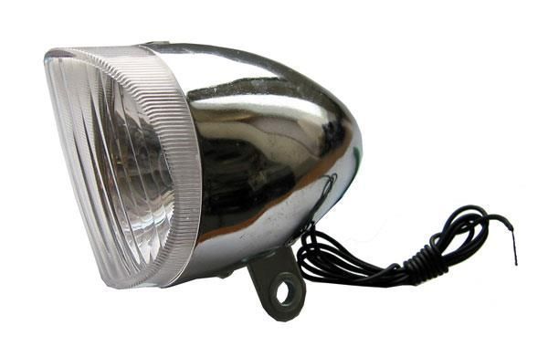 Lampa Przednia Chrom Retro Na Dynamo