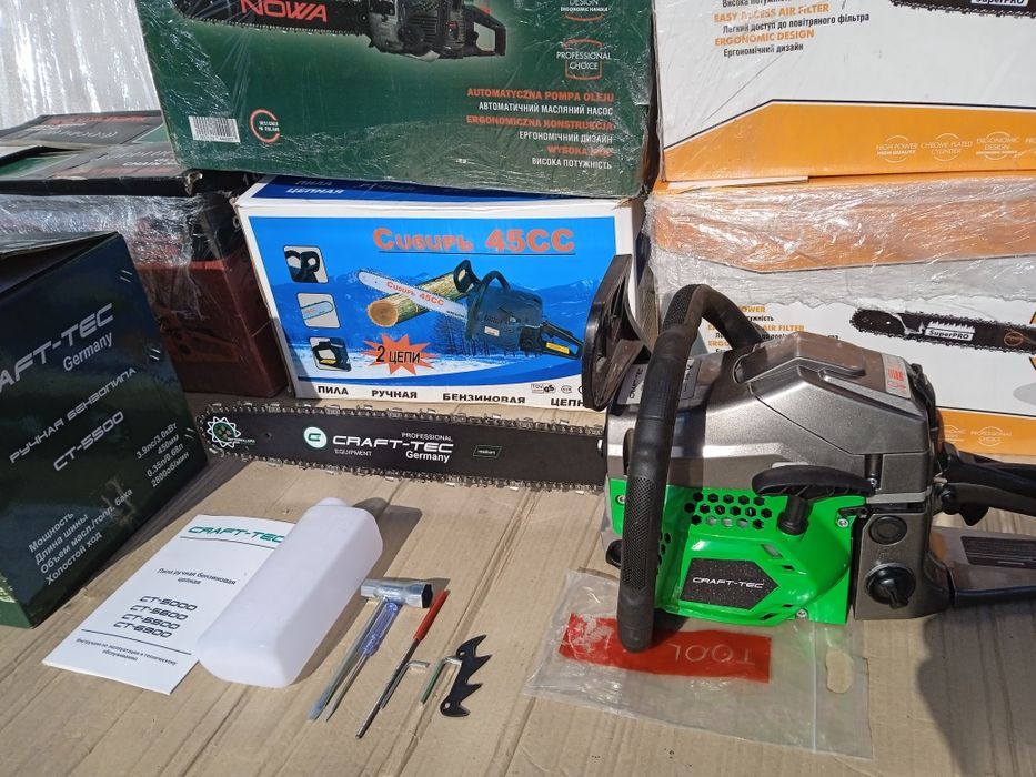 Бензопилки нові Craft tec 5200,GoodLuke 4500