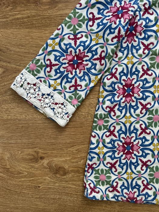 Wzorzysta Bluzka Koszula Benetton Rozmiar 150