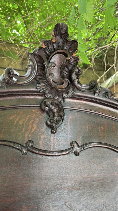 Буфет поставец десертник, антикварный, 120 лет, ручная резьба, Бельгия