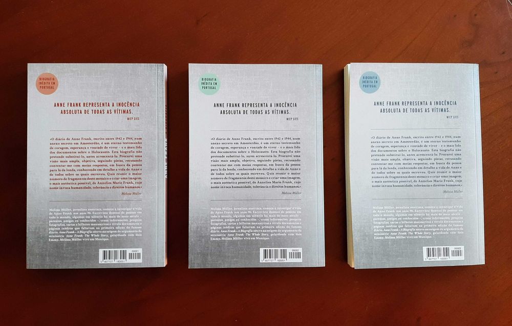 Anne Frank  - A biografia - Melissa Müller - 3 volumes