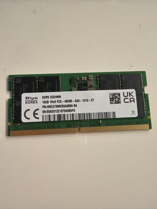 Memorias portatil Dell 16gb ddr5 novas