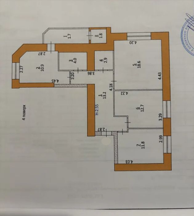 Продаж 3к квартири 77.6 кв. м на вул. Тролейбусна