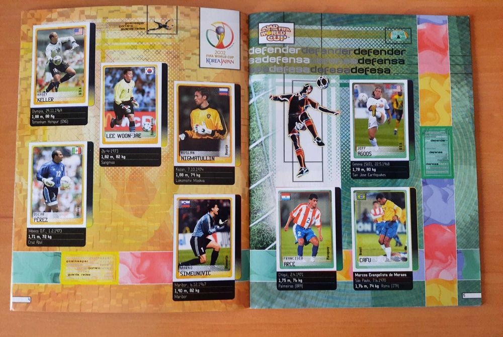 Caderneta Road to Mundial 2002 panini como Nova COMPLETA
