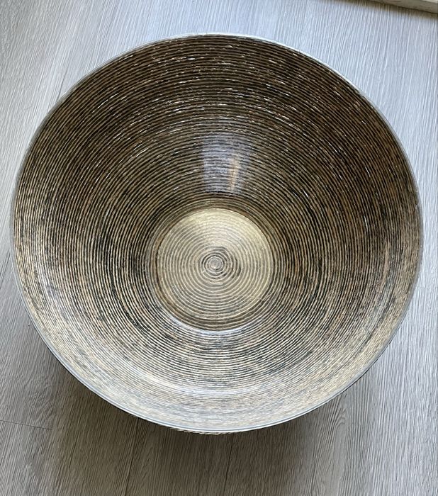 Taça Decorativa Artesanal em Corda Envernizada – Peça Única