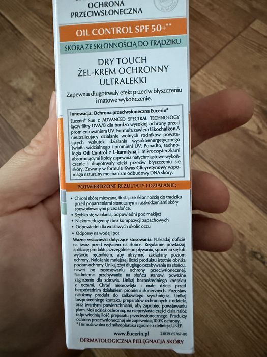 Eucerin Oil Control SPF 50