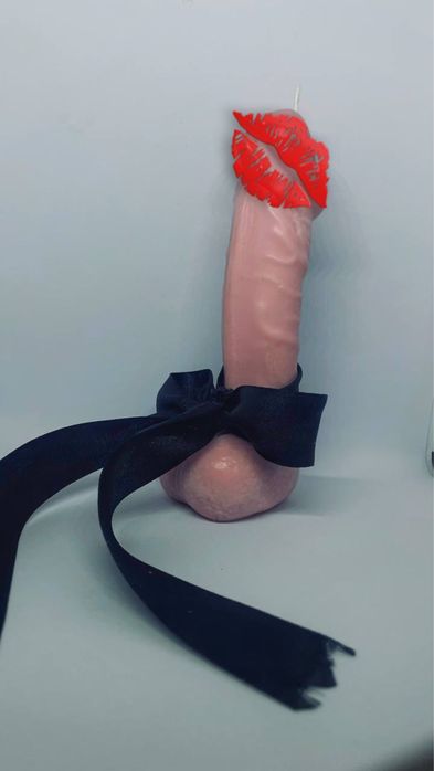 Соевая свечка  член, свечка пенис,свечка прикол в подарок, свеча фалос